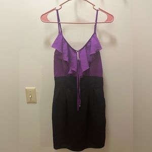 Purple Ruffled Dress Size XS